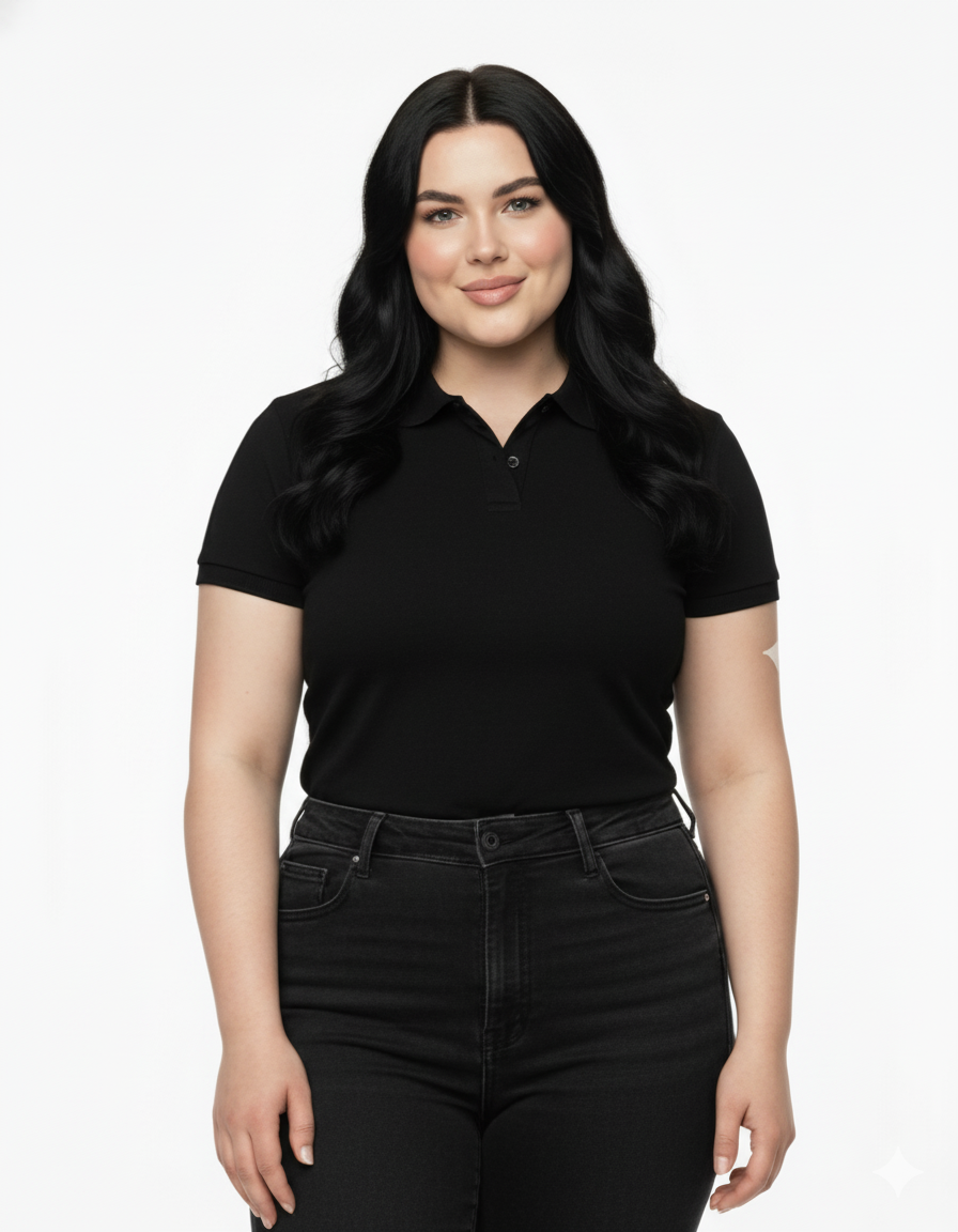 5 poleras corporativas - mujer - cuello polo