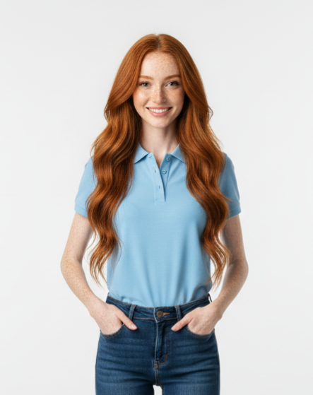 10 poleras corporativas - mujer - cuello polo