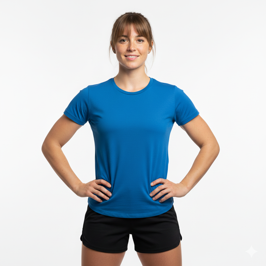 5 poleras corporativas - mujer - cuello redondo
