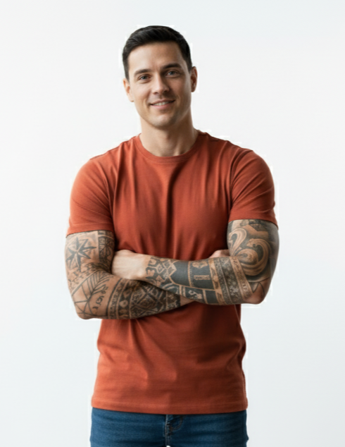 10 poleras corporativas - hombre - cuello redondo
